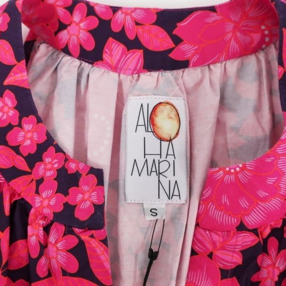 Aloha Marina Maxi Dress Kona Pink Floral - Picture 6 of 8